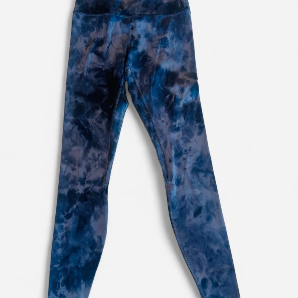 Lululemon Diamond Dye High Rise Leggings Navy Blue